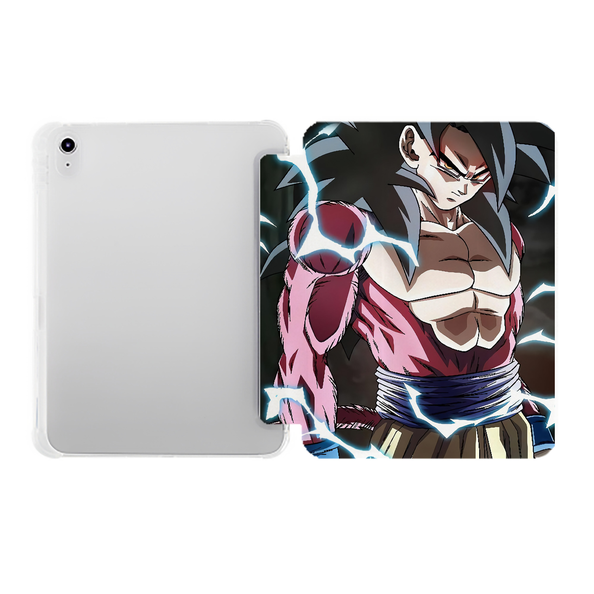 （画像用） ドラゴンボール DRAGON BALL IPad ケース ペン収納付き 三つ折りスタンド PUレザー×シリコン 対応機種9.5/10.5/10.9インチ